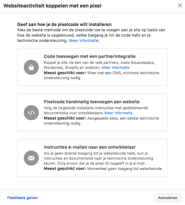 Facebook Pixel installeren: 3 manieren