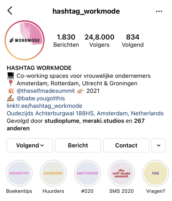 instagram bio hashtag workmode